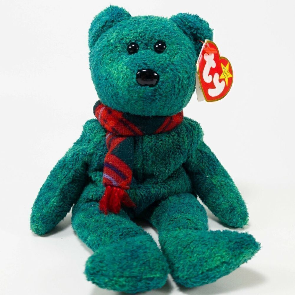 RETIRED Ty Beanie Baby WALLACE BEAR ERRORS With Tags RARE